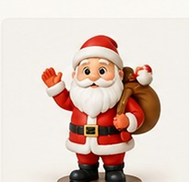 3D Santa Miniature