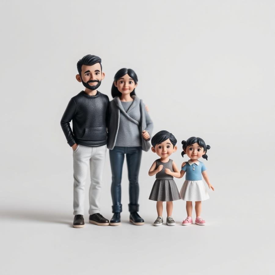 SOARA 3D custom family miniature